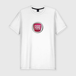 Мужская slim-футболка FIAT sport auto logo