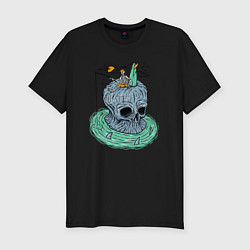 Мужская slim-футболка Мёртвая рыбалка