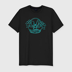 Футболка slim-fit Пасхальный кролик - принцесса, цвет: черный