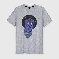 Футболка slim-fit Tardis fly, цвет: меланж