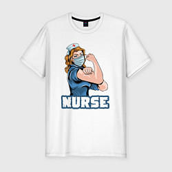 Мужская slim-футболка Good nurse