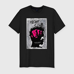 Мужская slim-футболка Fihgt club poster