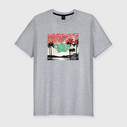 Футболка slim-fit Summer feel, цвет: меланж