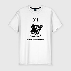 Футболка slim-fit Depeche Mode - black celebration box, цвет: белый