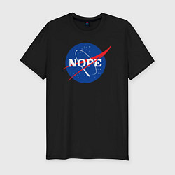 Мужская slim-футболка Nope NASA