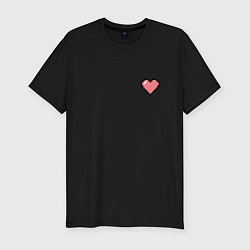 Мужская slim-футболка Love peace unicorn