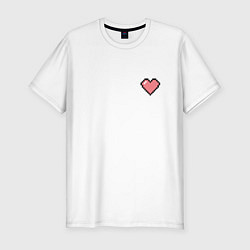 Мужская slim-футболка Love peace unicorn