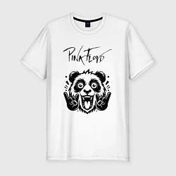 Футболка slim-fit Pink Floyd - rock panda, цвет: белый