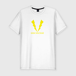 Мужская slim-футболка Hihg Voltage!
