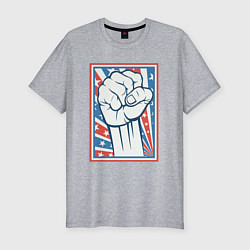 Мужская slim-футболка USA revolution