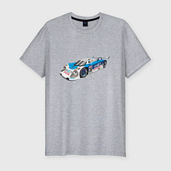 Футболка slim-fit Toyota Toms Le mans, цвет: меланж