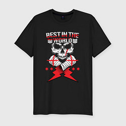 Мужская slim-футболка Cm Punk Bullet Club