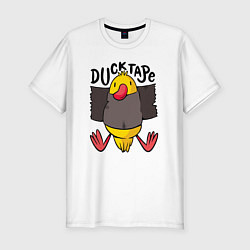 Футболка slim-fit Duck tape, цвет: белый