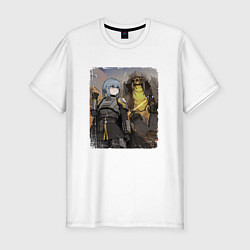 Футболка slim-fit Helldivers x Anime, цвет: белый