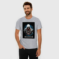 Футболка slim-fit Assassins creed белый костюм, цвет: меланж — фото 2