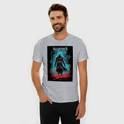 Футболка slim-fit Assassins creed тайное проклятье, цвет: меланж — фото 2
