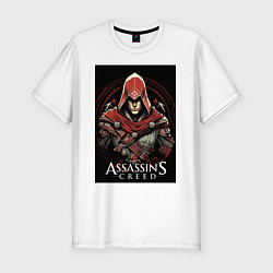 Мужская slim-футболка Assassins creed профиль игрока