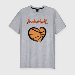 Мужская slim-футболка Basket lover