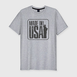 Мужская slim-футболка Сделано в США