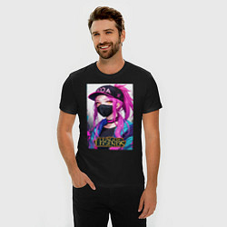 Футболка slim-fit Akali Kda League Of Legends, цвет: черный — фото 2