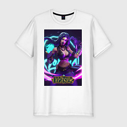 Футболка slim-fit League Of Legends Akali Kda, цвет: белый