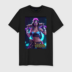 Футболка slim-fit League of Legends Akali Kda, цвет: черный