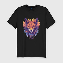 Футболка slim-fit Foxs Fiery Head, цвет: черный