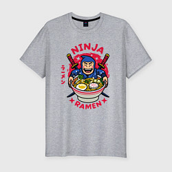 Мужская slim-футболка Ninja ramen