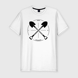 Мужская slim-футболка Копай