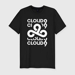 Мужская slim-футболка Cloud9 - in logo