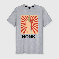 Футболка slim-fit Гусь honk, цвет: меланж