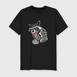 Футболка slim-fit Raccoon, цвет: черный