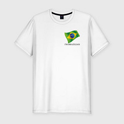 Мужская slim-футболка Im Brazilian - motto