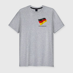 Мужская slim-футболка Im German - motto