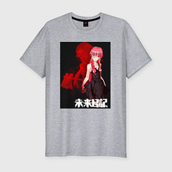 Мужская slim-футболка Дневник будущего Юно