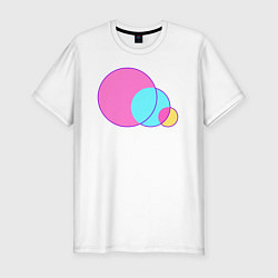 Мужская slim-футболка Три пересеченных круга