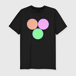 Мужская slim-футболка Три круга