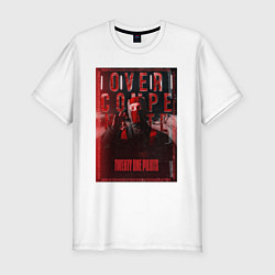 Футболка slim-fit В маске - Twenty one pilots, цвет: белый