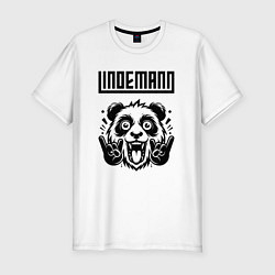 Футболка slim-fit Lindemann - rock panda, цвет: белый