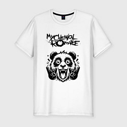 Футболка slim-fit My Chemical Romance - rock panda, цвет: белый