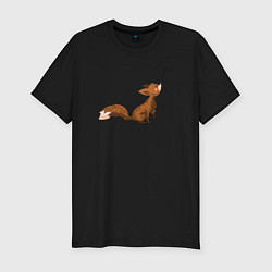 Футболка slim-fit Music fox, цвет: черный