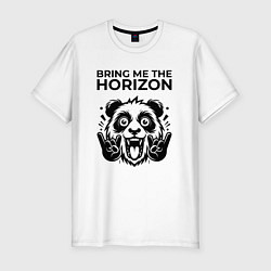 Мужская slim-футболка Bring Me the Horizon - rock panda