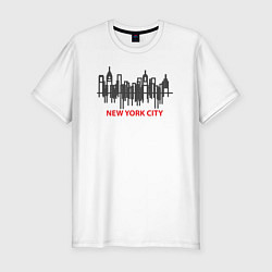 Мужская slim-футболка New York United States