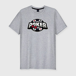 Мужская slim-футболка Poker game