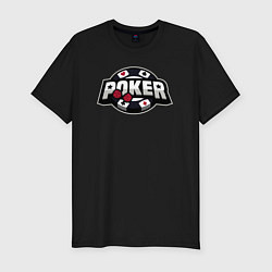 Мужская slim-футболка Poker game