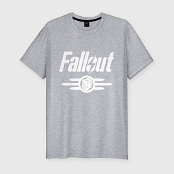 Футболка slim-fit Fallout - vault 33, цвет: меланж