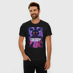 Футболка slim-fit Freddy - мишка Фредди, цвет: черный — фото 2