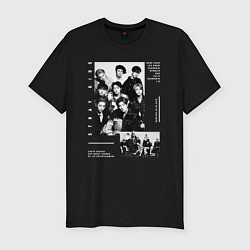 Футболка slim-fit Stray kids Five Star, цвет: черный