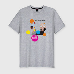 Футболка slim-fit Pet Shop Boys - Super, цвет: меланж