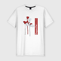 Футболка slim-fit Depeche Mode - Roses violator, цвет: белый